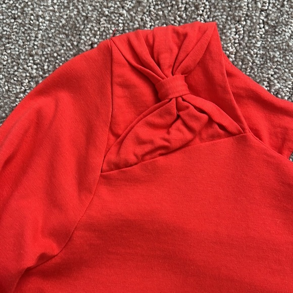 Carrement beau size 8/126 cm like new king sleeve cotton shirt - red/Orange - Picture 2 of 5